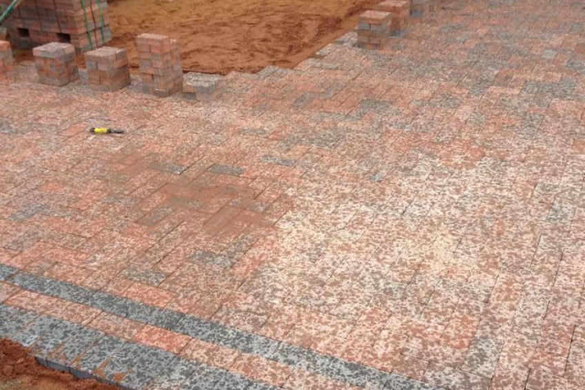 Block Paving Driveway - Walsall - Nearly rained off