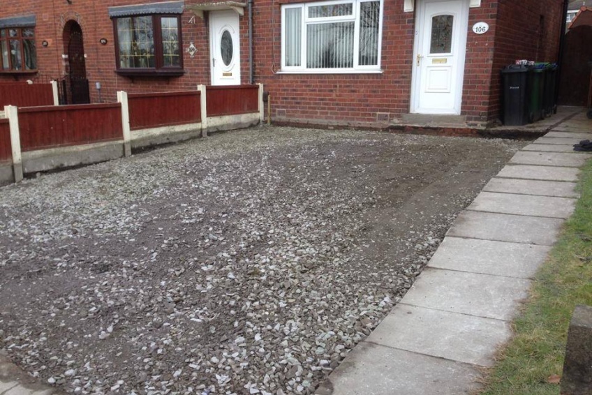 Block Paving Driveway - Walsall - Ready for sand now...